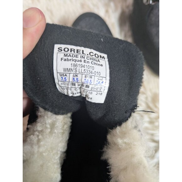 Sorel Sneakchic Alpine Holiday Shearling Waterproof Cold-Weather Boots, Size 7.5 - Picture 13 of 13